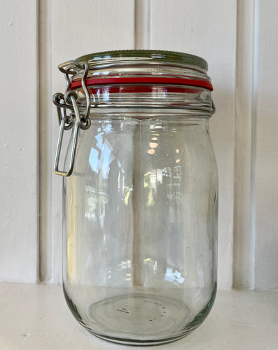 1L Glass Clip-top Jar